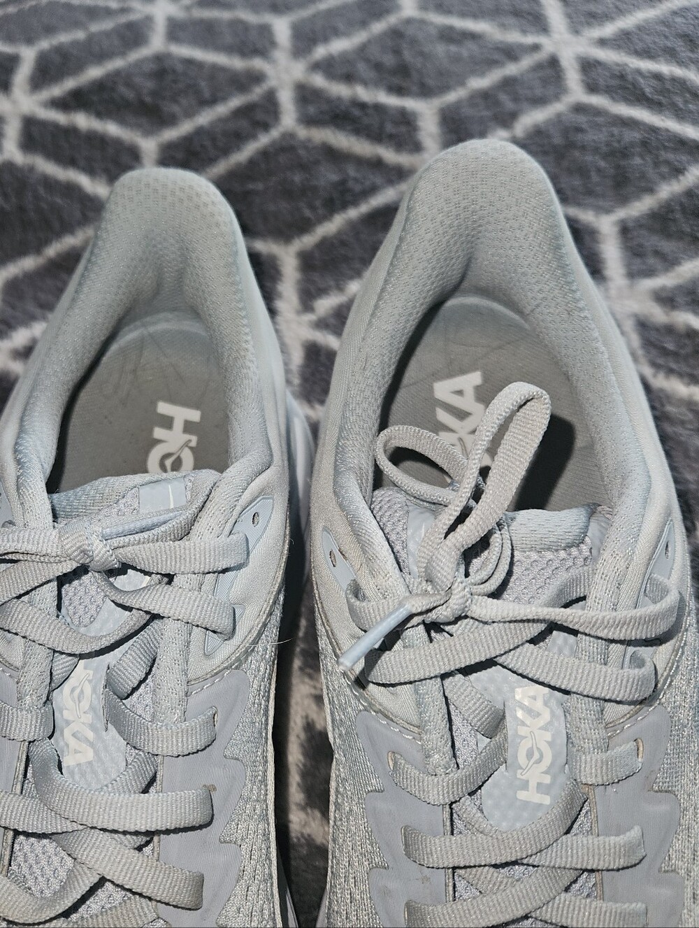 Hoka Bondi 9 Hoka One One Womens Pale Blue/Gray Running Sneakers Size 10B - Picture 7 of 10